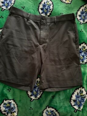 Grand Slam Men's Gray Flat-Front Performance Shorts
